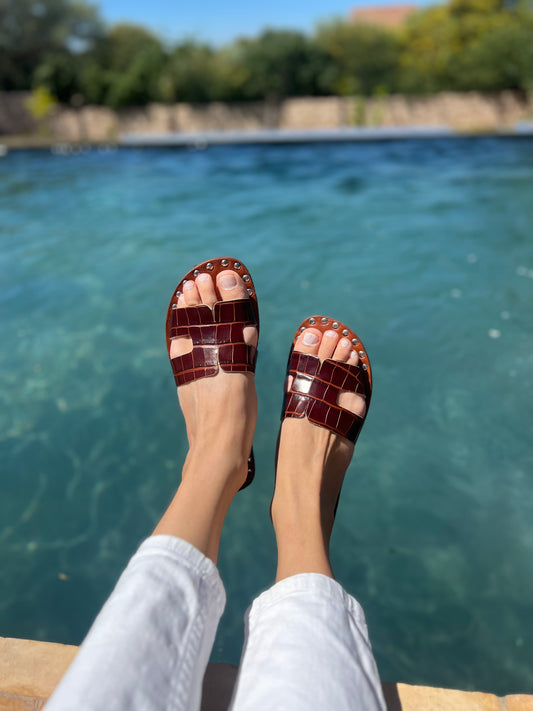 L'indispensable marron croco - Black Flamingo Officiel