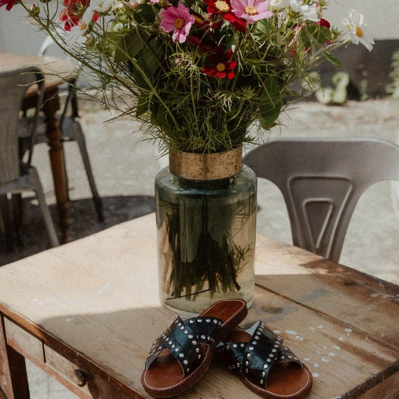 L'authentique noir croco rivé - Black Flamingo Officiel